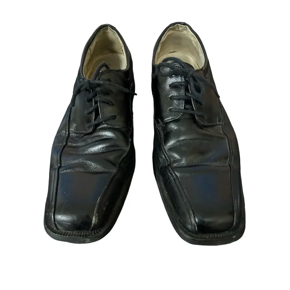 Florsheim Shoes Mens 9 D Casual Lace Up Oxfords 13037-001 Black Leather